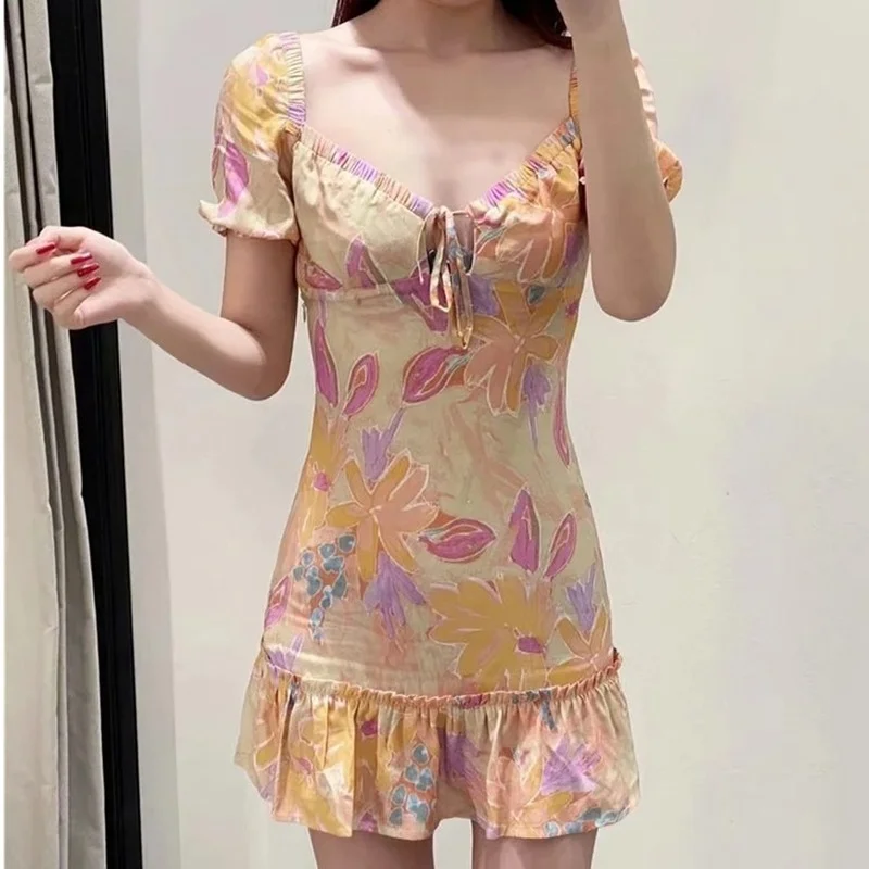 Women Slim Fit Dress Summer New Waist Slim Flower Print Mini Skirt Sexy Dresses Party Night Club Dress
Women Slim Fit Dress Summer New Waist Slim Flower Print Mini Skirt Sexy Dresses Party Night Club Dress