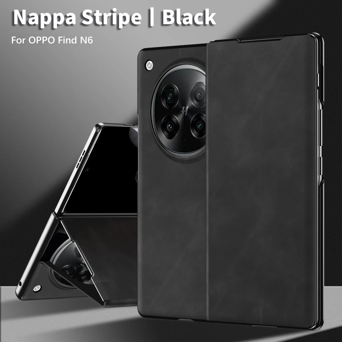 Luxury Leather Case For Oppo Find N6 N5 N3 N2 Lens and Hinge Protection Built-in Kickstand Shockproof Anti-fingerprint Cover
Luxury Leather Case For Oppo Find N6 N5 N3 N2 Lens and Hinge Protection Built-in Kickstand Shockproof Anti-fingerprint Cover