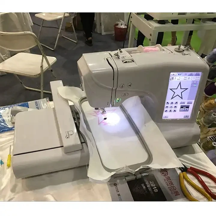 Guangzhou Disen Wholesale Automatic Domestic Chain Stitch Handled Embroidery Machine Home Cheap Embroidery Machine for Sale
Guangzhou Disen Wholesale Automatic Domestic Chain Stitch Handled Embroidery Machine Home Cheap Embroidery Machine for Sale