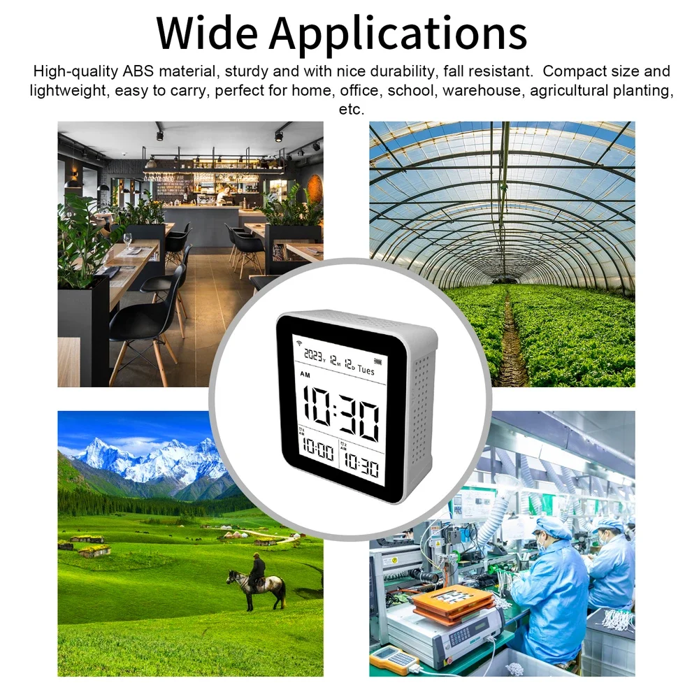 9 in 1 Air Quality Monitor CO2 Meter Carbon Dioxide Detector CO2 CO TVOC HCHO PM2.5 PM1.0 PM10 Temperature Humidity Detection
9 in 1 Air Quality Monitor CO2 Meter Carbon Dioxide Detector CO2 CO TVOC HCHO PM2.5 PM1.0 PM10 Temperature Humidity Detection