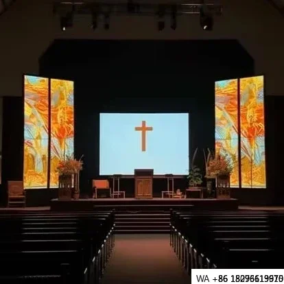 Indoor COB LED Church Screen IP54 Front Service for Worship Lyrics & Bible Verses
Indoor COB LED Church Screen IP54 Front Service for Worship Lyrics & Bible Verses