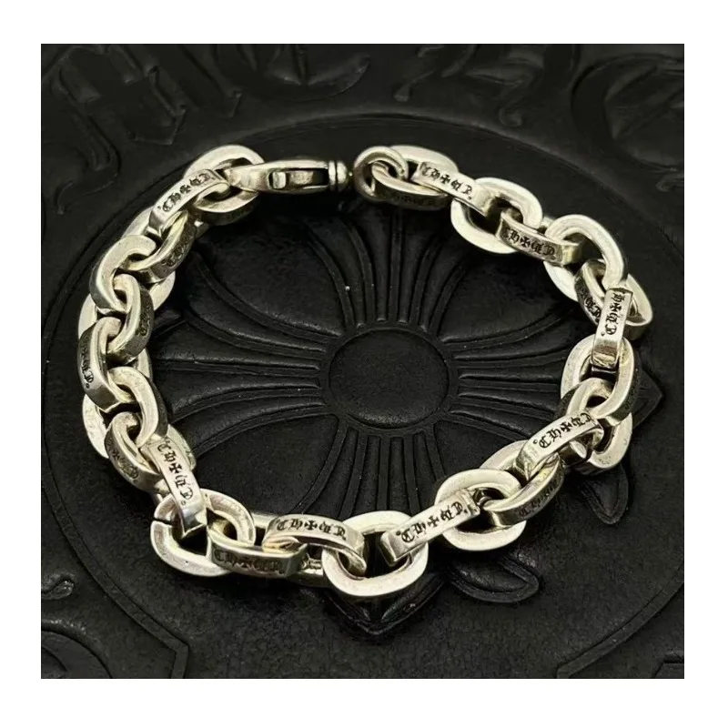 Trendy Jewelry Thick Letter Bracelet Thai Silver Retro Men and Women Lobster Buckle Jewelry Does Not Fade Cross Punk
Trendy Jewelry Thick Letter Bracelet Thai Silver Retro Men and Women Lobster Buckle Jewelry Does Not Fade Cross Punk