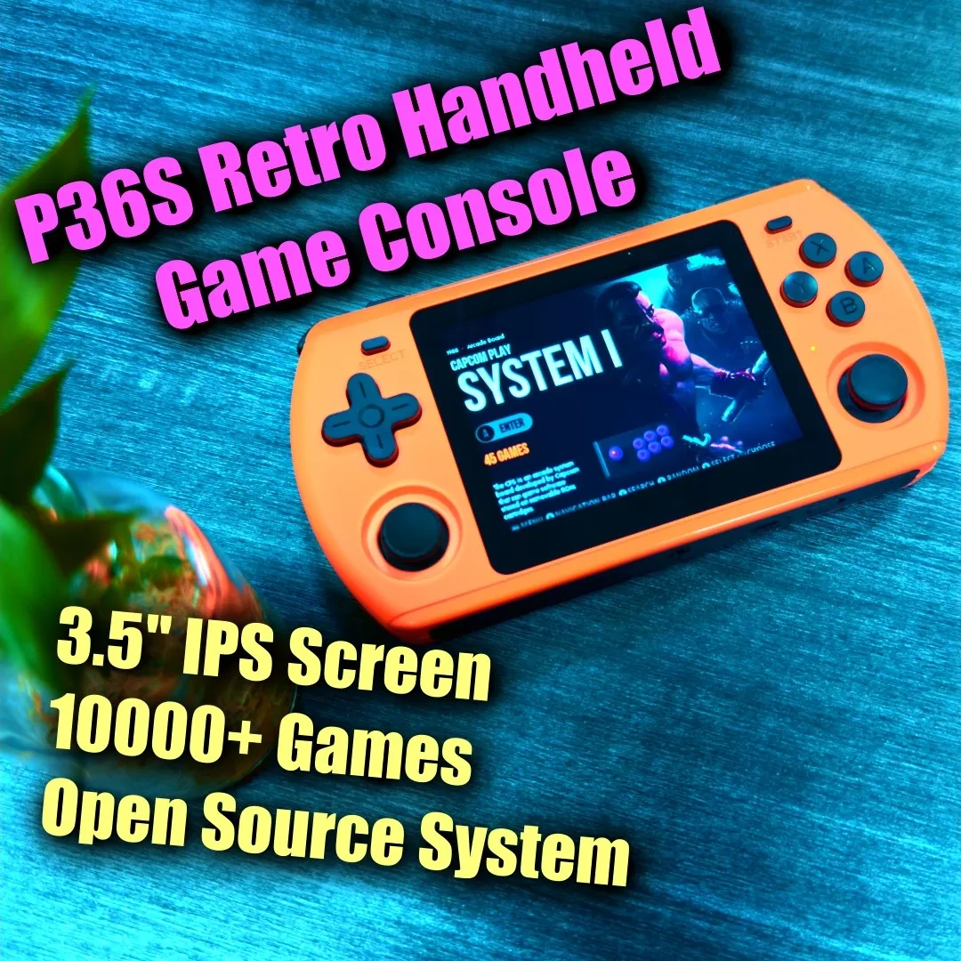 P36S Retro Handheld Game Console 3.5" IPS Screen 10000+ Games 3000mAh Dual TF Card Pocket-Sized Nostalgia Gift
P36S Retro Handheld Game Console 3.5" IPS Screen 10000+ Games 3000mAh Dual TF Card Pocket-Sized Nostalgia Gift