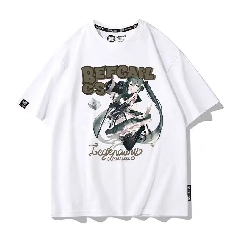 Hatsune Miku T-shirt Anime Cartoon Animation Cute Clothing Short Sleeve Hip Hop Casual Versatile Summer Kawaii Gift Wholesale
Hatsune Miku T-shirt Anime Cartoon Animation Cute Clothing Short Sleeve Hip Hop Casual Versatile Summer Kawaii Gift Wholesale