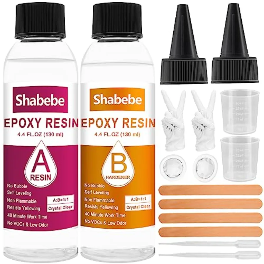 Epoxy Resin, Epoxy Resin Crystal Clear, Not-Yellowing No-Bubble, Self Leveling Easy Pour/Mix 1:1 Casting Kit and Coating for DI
Epoxy Resin, Epoxy Resin Crystal Clear, Not-Yellowing No-Bubble, Self Leveling Easy Pour/Mix 1:1 Casting Kit and Coating for DI
