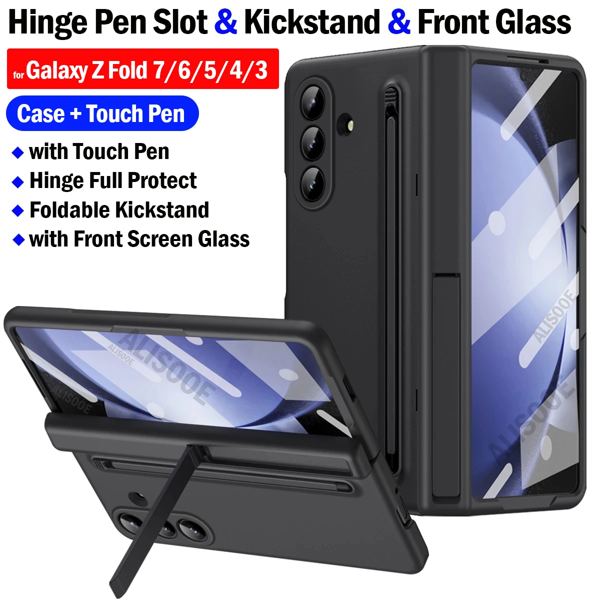 for Samsung Galaxy Z Fold 7 6 Slim 5 4 3 SE W25 Case with Touch Pen Hinge Cover Hinge Kickstand Screen Glass Capa Funda
for Samsung Galaxy Z Fold 7 6 Slim 5 4 3 SE W25 Case with Touch Pen Hinge Cover Hinge Kickstand Screen Glass Capa Funda