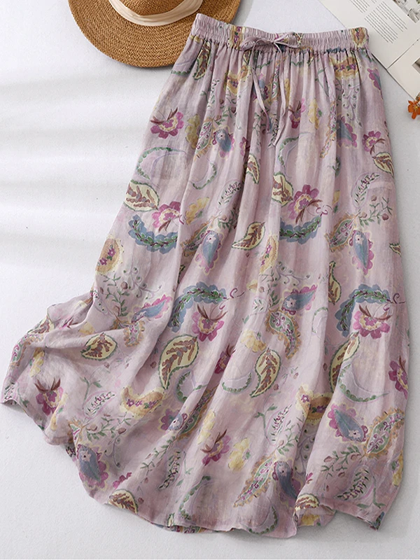 Large Size Korean Japanese Style Women's Half-length Skirt Artistic Slimming Mid-length Floral Print A-line Skirt
Large Size Korean Japanese Style Women's Half-length Skirt Artistic Slimming Mid-length Floral Print A-line Skirt