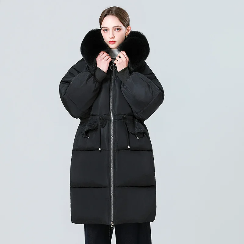 2026 Fashion Down Cotton-padded Jacket Women's Winter Parkas Thicken Long Coats Fur-collar Hooded Overcoat 5XL Loose Outerwear
2026 Fashion Down Cotton-padded Jacket Women's Winter Parkas Thicken Long Coats Fur-collar Hooded Overcoat 5XL Loose Outerwear