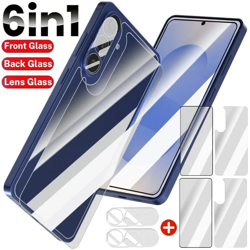 Защитная пленка из закаленного стекла для Samsung Galaxy S26 Plus: передняя и задняя пленка, защита объектива камеры, антицарапийная пленка для Galaxy S26 Ultra
Защитная пленка из закаленного стекла для Samsung Galaxy S26 Plus: передняя и задняя пленка, защита объектива камеры, антицарапийная пленка для Galaxy S26 Ultra