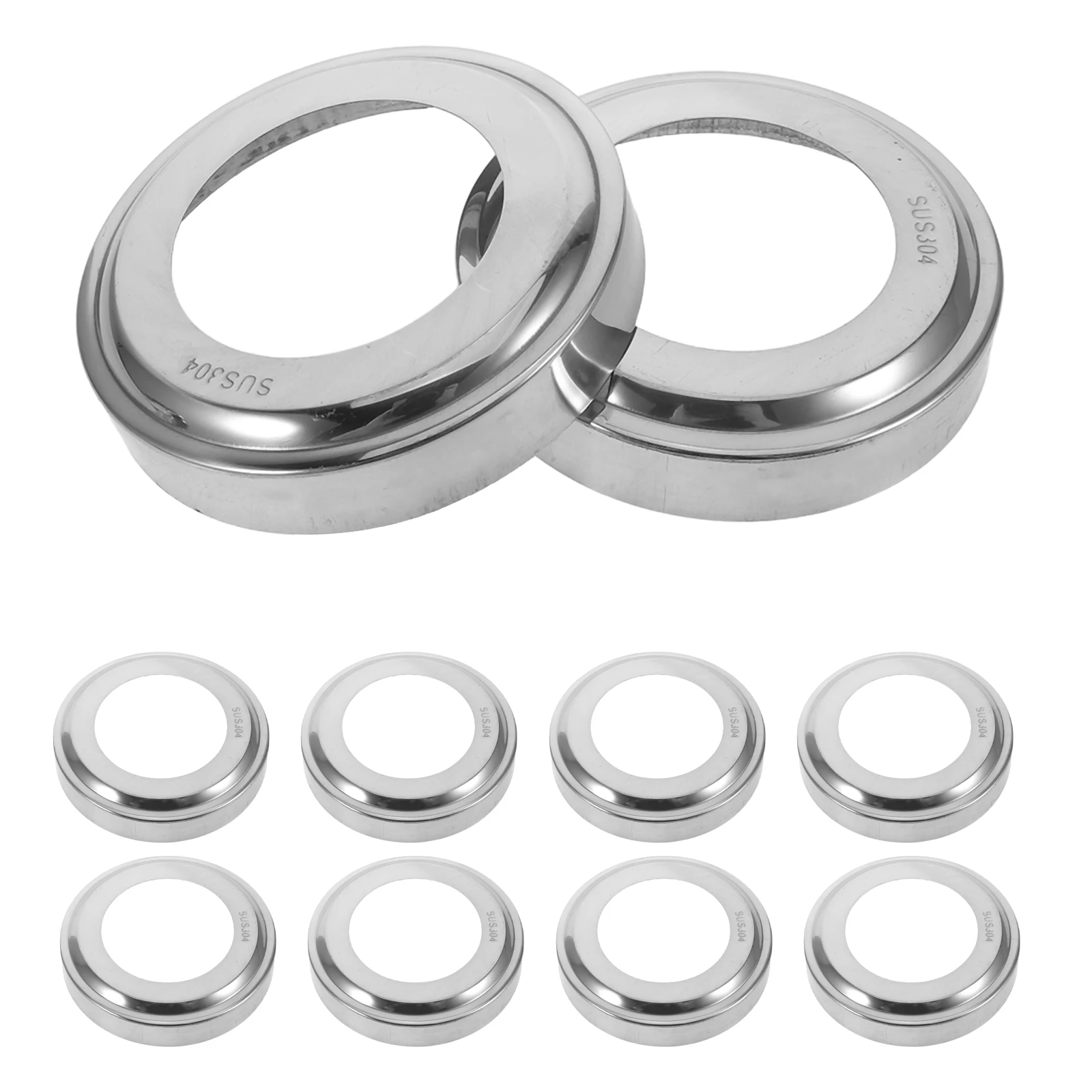 10Pcs Stainless Steel Pool Ladder Cover Plate Anti-Slip Waterproof Escutcheon for Inground Pool Handrail Tubing Replacement
10Pcs Stainless Steel Pool Ladder Cover Plate Anti-Slip Waterproof Escutcheon for Inground Pool Handrail Tubing Replacement