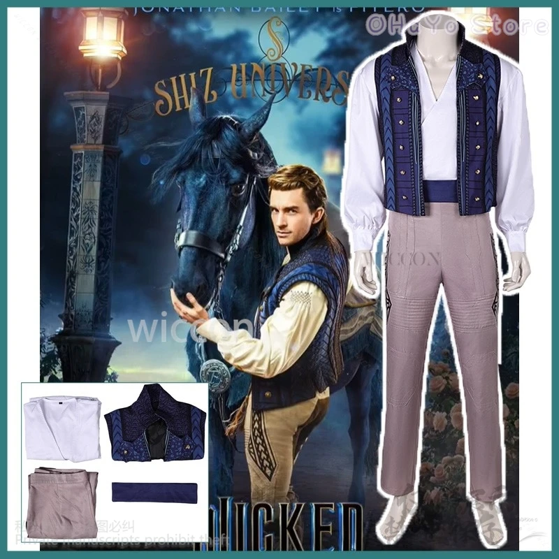 Anime Movie Cosplay Wicked Fantasia Prince Fiyero Costume Adult Men Disguise Shirt Pants Vest Belt For Halloween Customized
Anime Movie Cosplay Wicked Fantasia Prince Fiyero Costume Adult Men Disguise Shirt Pants Vest Belt For Halloween Customized