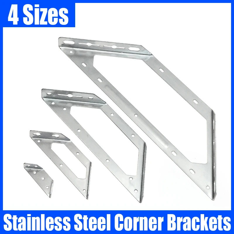1/4PCS Stainless Steel Corner Brackets Connector Universal Triangular Bracket Furniture Angle Bracket For Furniture Hardware
1/4PCS Stainless Steel Corner Brackets Connector Universal Triangular Bracket Furniture Angle Bracket For Furniture Hardware