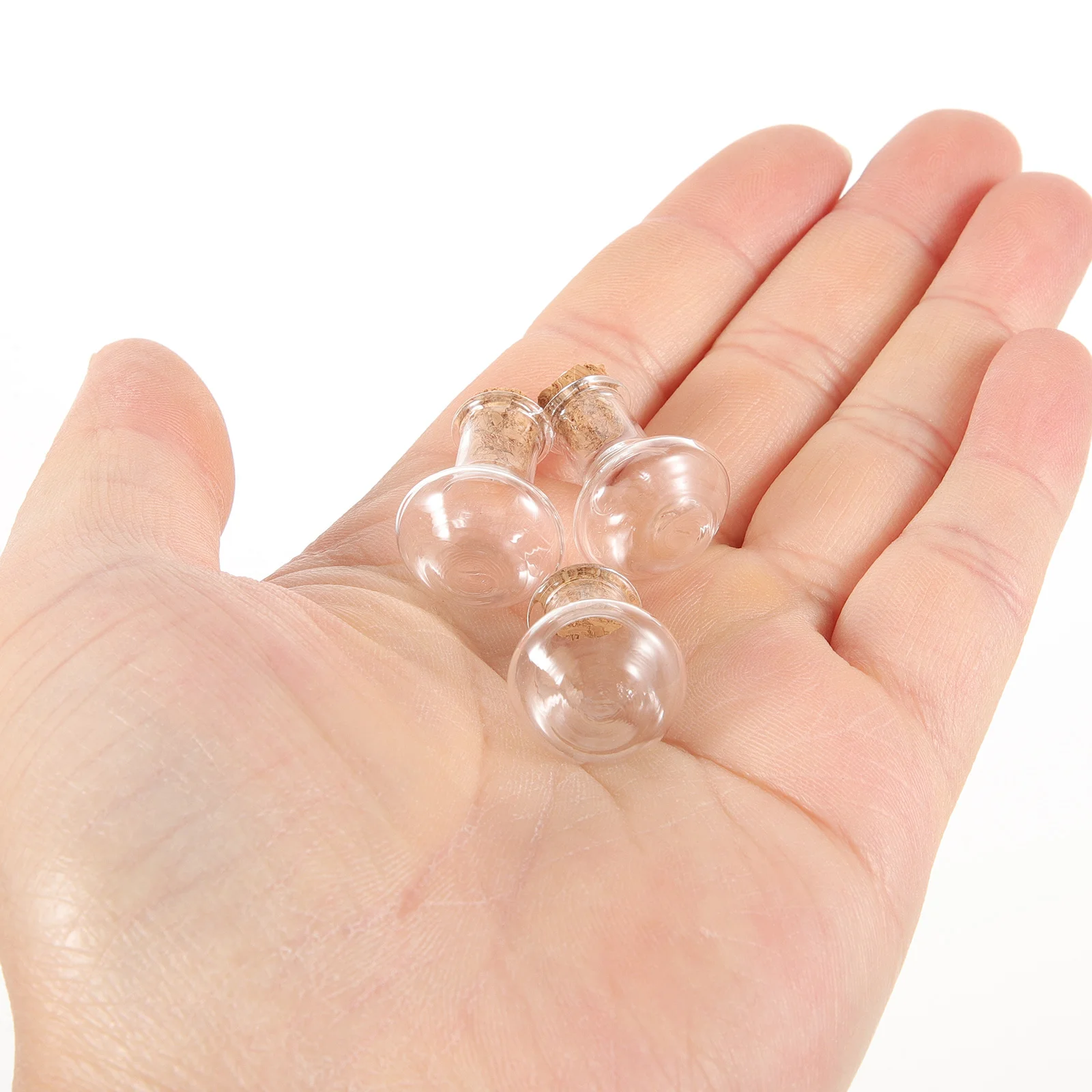 20Pcs Mini Glass Vials Transparent Wishing Bottle with Cork Stopper for DIY Craft Perfume Sand Paper Gift Glass Bottle
20Pcs Mini Glass Vials Transparent Wishing Bottle with Cork Stopper for DIY Craft Perfume Sand Paper Gift Glass Bottle