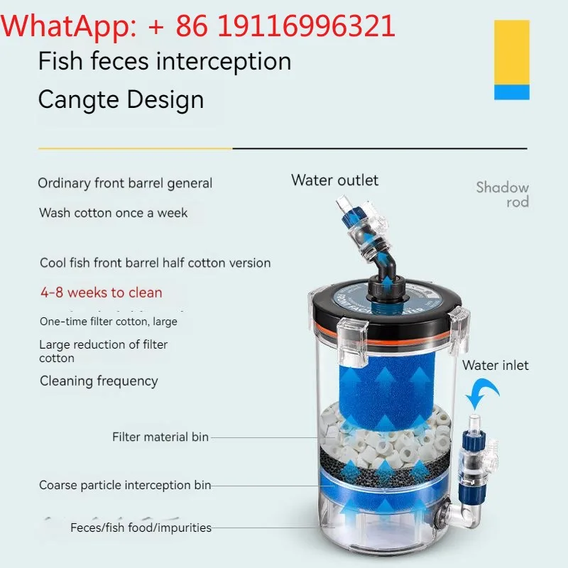High performance environmentally friendly cylindrical plastic aquarium external filter tank filter with connector
High performance environmentally friendly cylindrical plastic aquarium external filter tank filter with connector