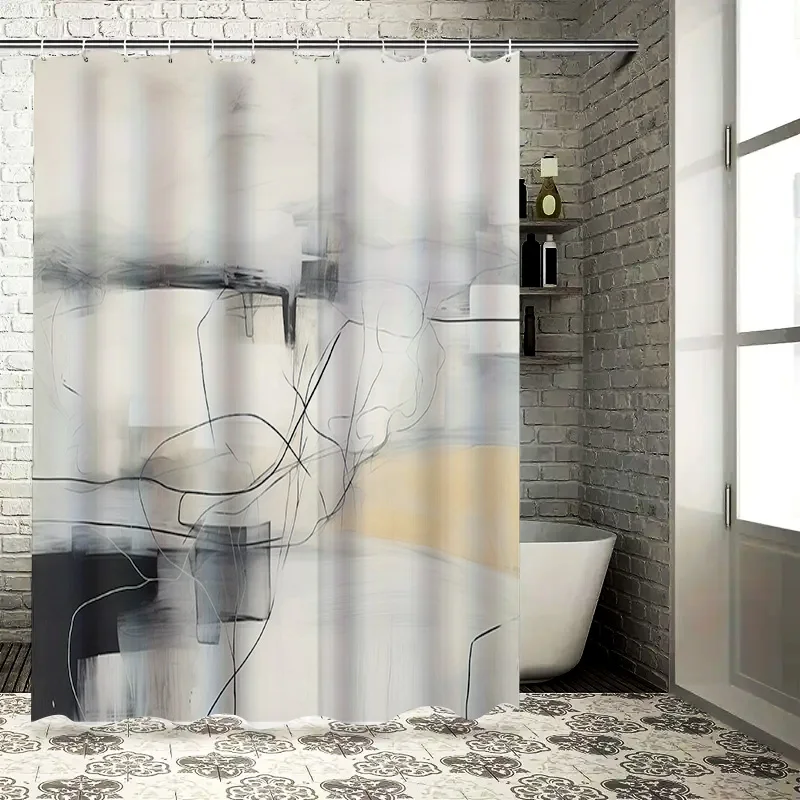 Luxury Abstract Black White Shower Curtain Waterproof Bathroom Decor Art Print Bath Mat Set with Hooks Modern Home Decoration fo
Luxury Abstract Black White Shower Curtain Waterproof Bathroom Decor Art Print Bath Mat Set with Hooks Modern Home Decoration fo