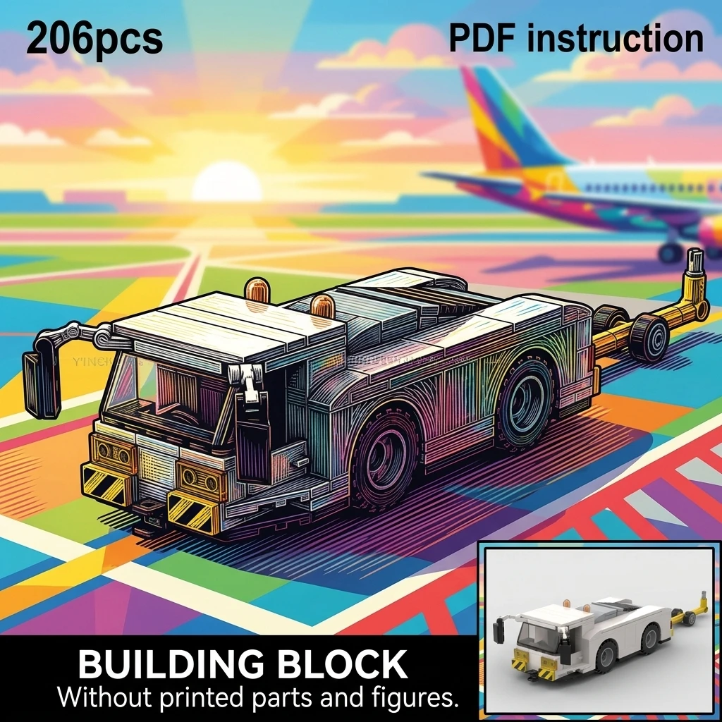 Building Blocks MOC Airport Pushback Tractor Aircraft Tug Car Ground Support Equipment Diorama Display Adult Brick Set 206PCS
Building Blocks MOC Airport Pushback Tractor Aircraft Tug Car Ground Support Equipment Diorama Display Adult Brick Set 206PCS