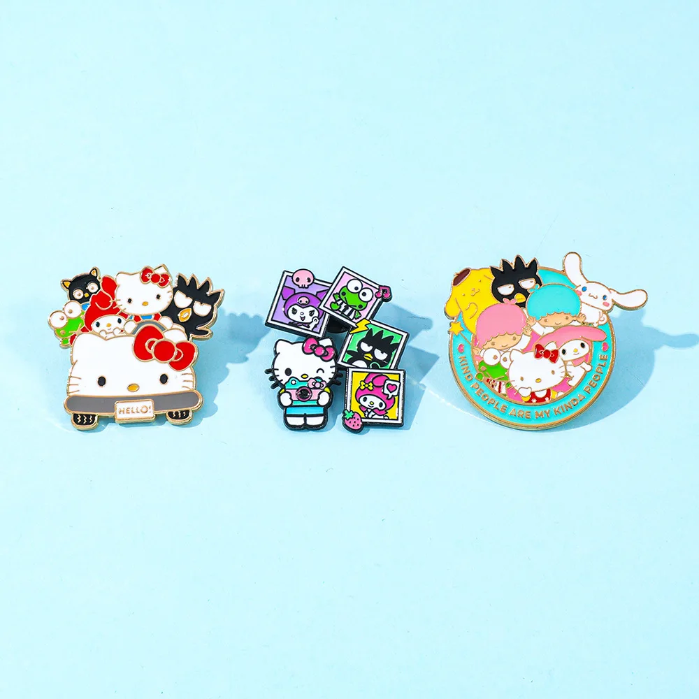 Cute Cartoon Sanrio Metal Badge HelloKitty Cool Penguin My Melody Kuromi Alloy Brooch Accessory Pin Y2k Fashion Toys Anime Frind
Cute Cartoon Sanrio Metal Badge HelloKitty Cool Penguin My Melody Kuromi Alloy Brooch Accessory Pin Y2k Fashion Toys Anime Frind