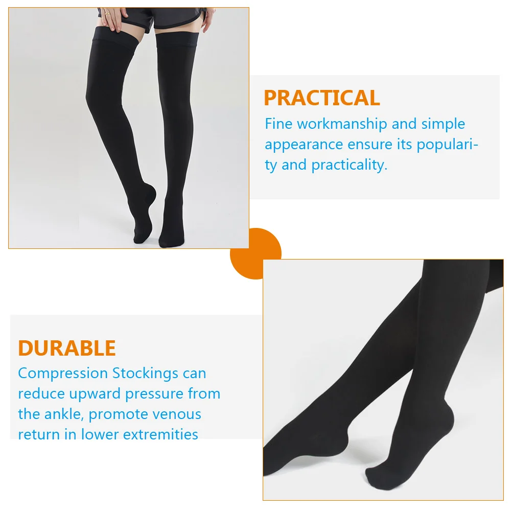 Stockings Machine Washable Compression Nylon Socks High Pressure Sports Support for Women Spandex Thigh 
Stockings Machine Washable Compression Nylon Socks High Pressure Sports Support for Women Spandex Thigh
