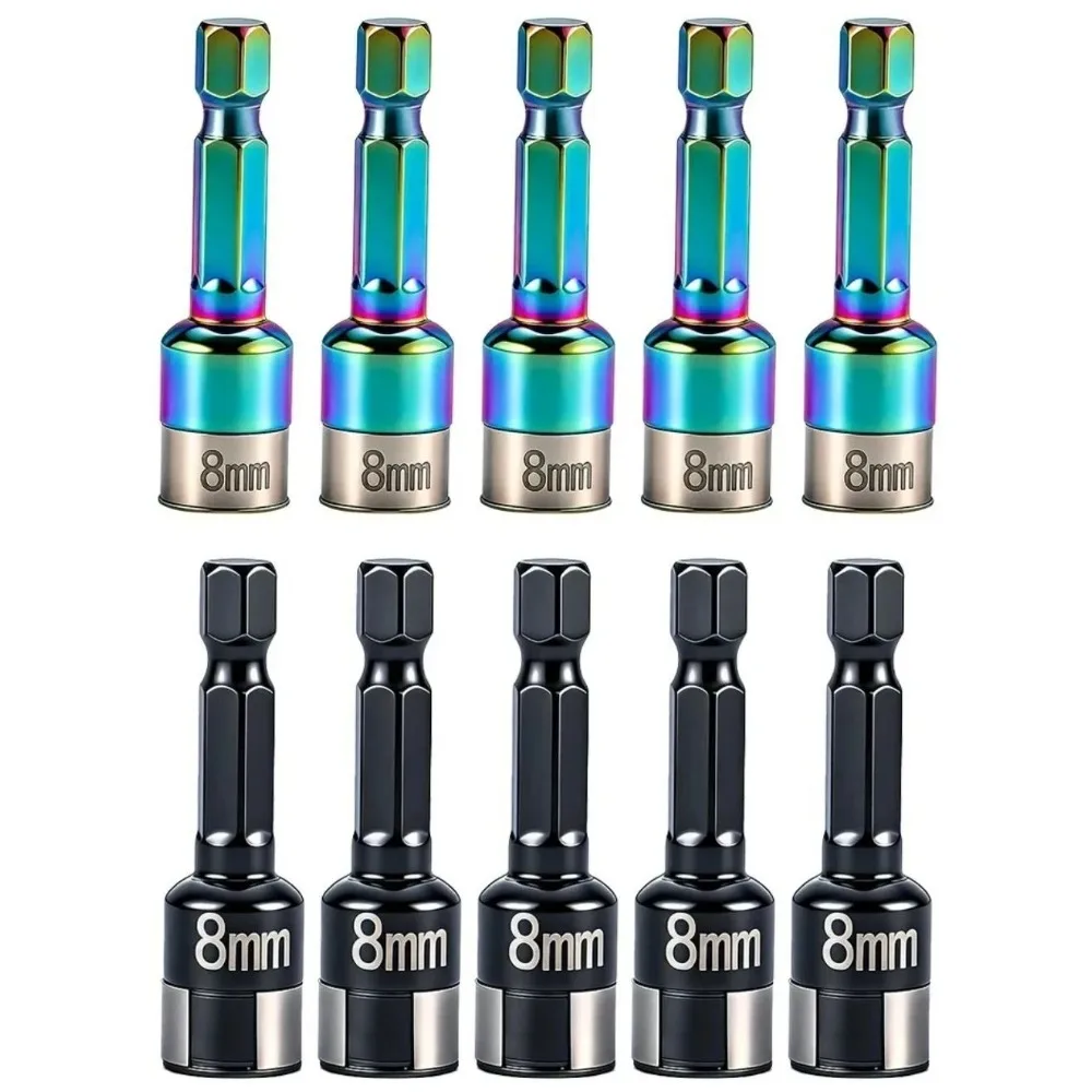 8mm Non-Magnetic Nutsetter Set Impact Power Hex Nut Driver with 1/4 Inch Hex Shank
8mm Non-Magnetic Nutsetter Set Impact Power Hex Nut Driver with 1/4 Inch Hex Shank