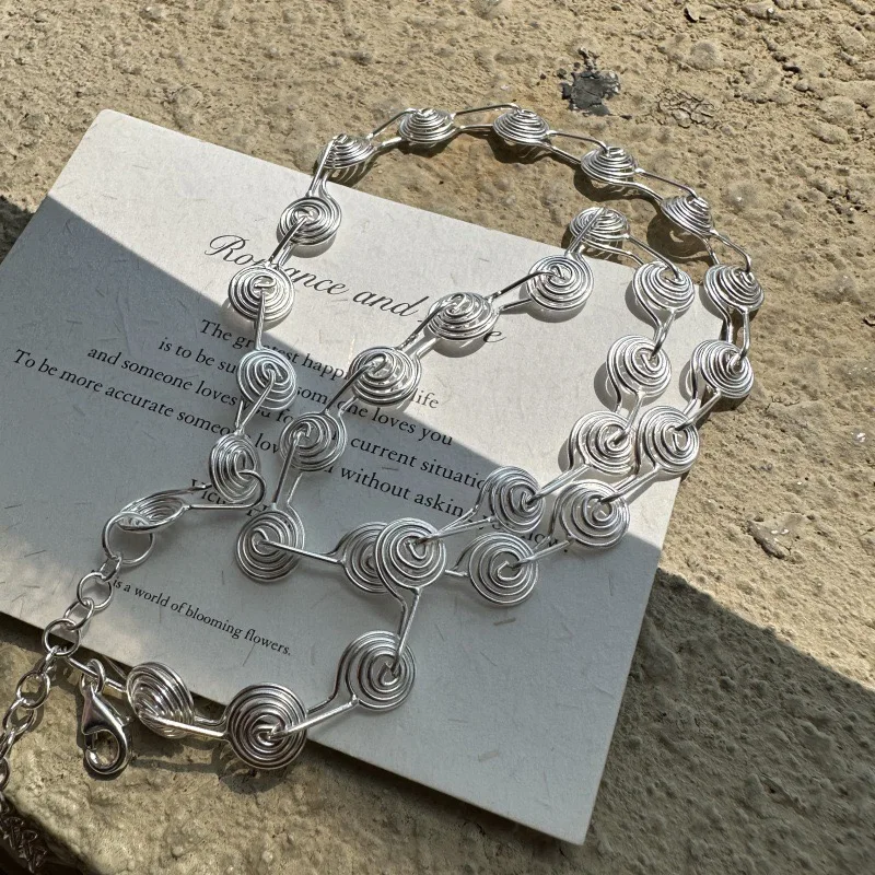 2025 New Fashion Trendy Brand 925 Pure Silver Jewelry Necklace Hand wound Korean Style Simple Clavicle Chain Anniversary Gift
2025 New Fashion Trendy Brand 925 Pure Silver Jewelry Necklace Hand wound Korean Style Simple Clavicle Chain Anniversary Gift