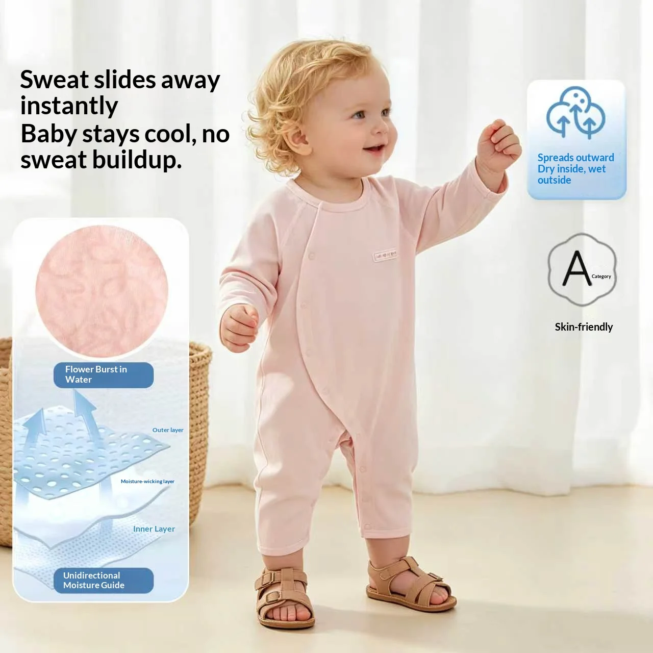 Summer Baby Romper 100% Cotton Quick Dry Infant Jumpsuit Long Sleeve Button Bodysuit One-Piece Breathable Newborn Outfit For 0-1
Summer Baby Romper 100% Cotton Quick Dry Infant Jumpsuit Long Sleeve Button Bodysuit One-Piece Breathable Newborn Outfit For 0-1