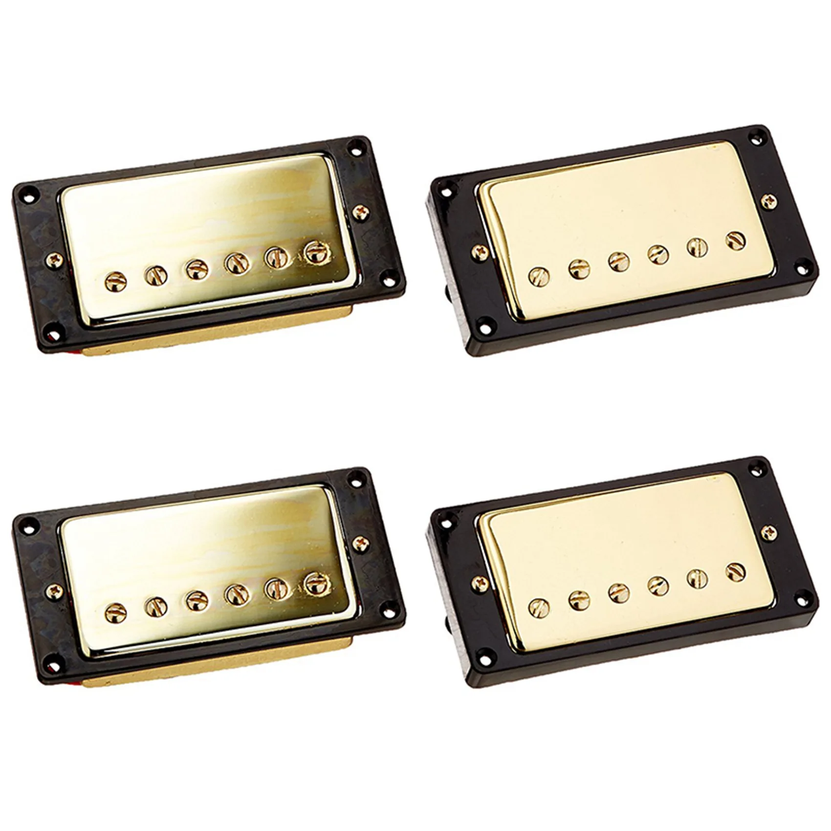 2 комплекта золотых звукоснимателей Humbucker для замены в Gibson Les Paul
2 комплекта золотых звукоснимателей Humbucker для замены в Gibson Les Paul