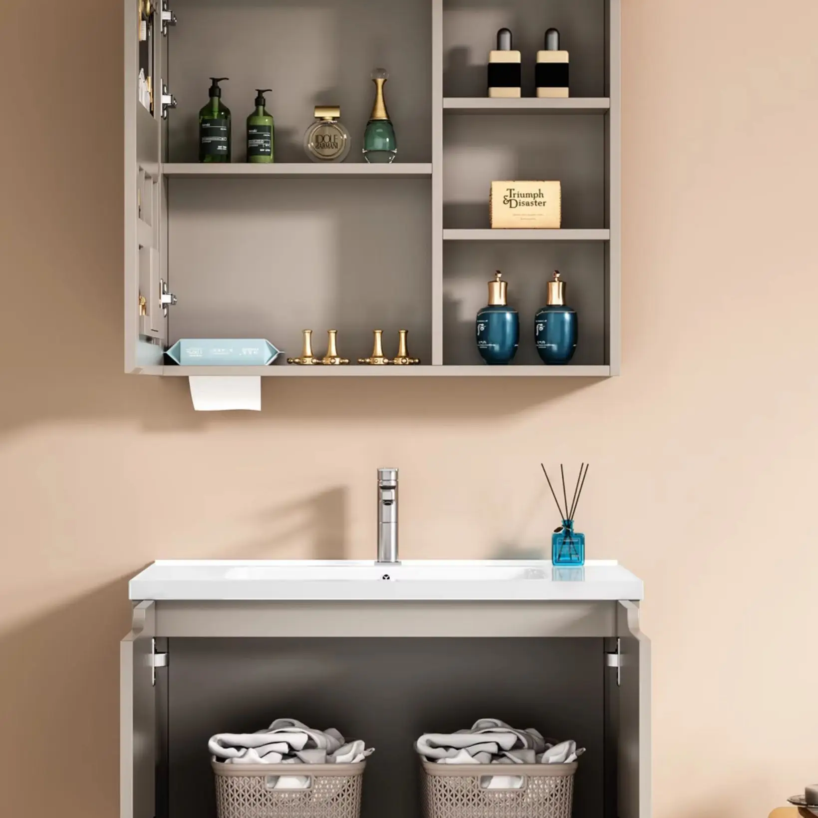 Customizable Ceramic Sink, Stainless Steel Waterproof Cabinet, Smart Mirror Cabinet, Eco-friendly Bathroom Vanity Cabinet
Customizable Ceramic Sink, Stainless Steel Waterproof Cabinet, Smart Mirror Cabinet, Eco-friendly Bathroom Vanity Cabinet