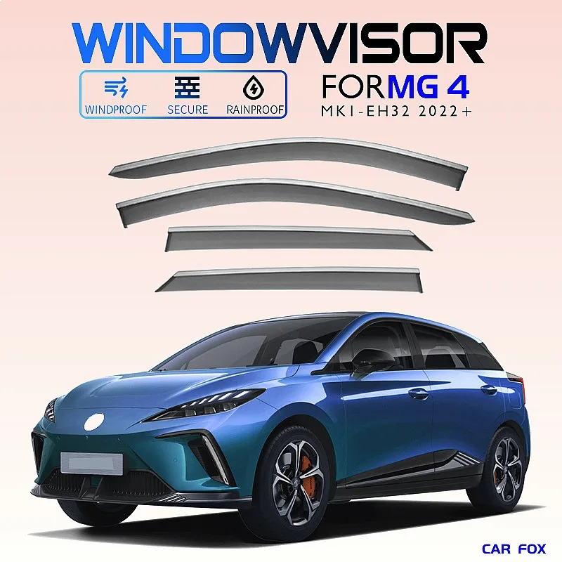 4Pcs Car Window Visor for MG MG4 EH32 2022+ Rain Sun Shade Side Window Deflector Auto Accessories
4Pcs Car Window Visor for MG MG4 EH32 2022+ Rain Sun Shade Side Window Deflector Auto Accessories