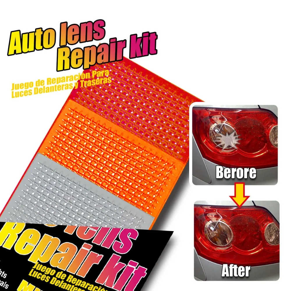3 Pcs Three Colors Car Taillight Repair Patch Quick Repair Stick Firmly Car Lights Crack Repair Film Croppable PVC
3 Pcs Three Colors Car Taillight Repair Patch Quick Repair Stick Firmly Car Lights Crack Repair Film Croppable PVC