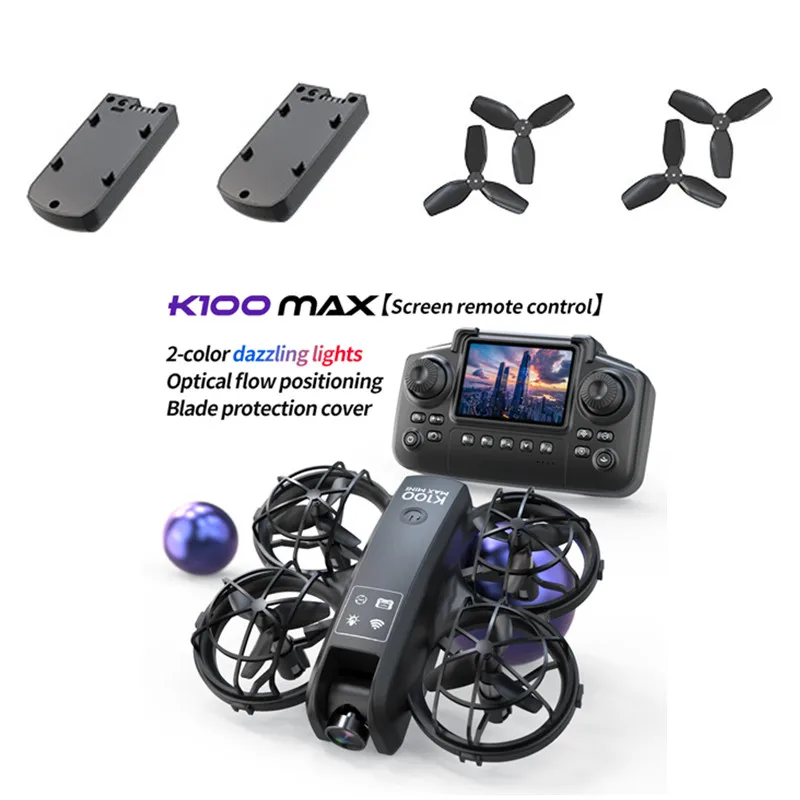K100MAX Drone Battery 3.7V 350MAH Battery/Propeller For K100 MAX Drone Screen Drone Battery Blades K100MAX Dron Parts Toys
K100MAX Drone Battery 3.7V 350MAH Battery/Propeller For K100 MAX Drone Screen Drone Battery Blades K100MAX Dron Parts Toys