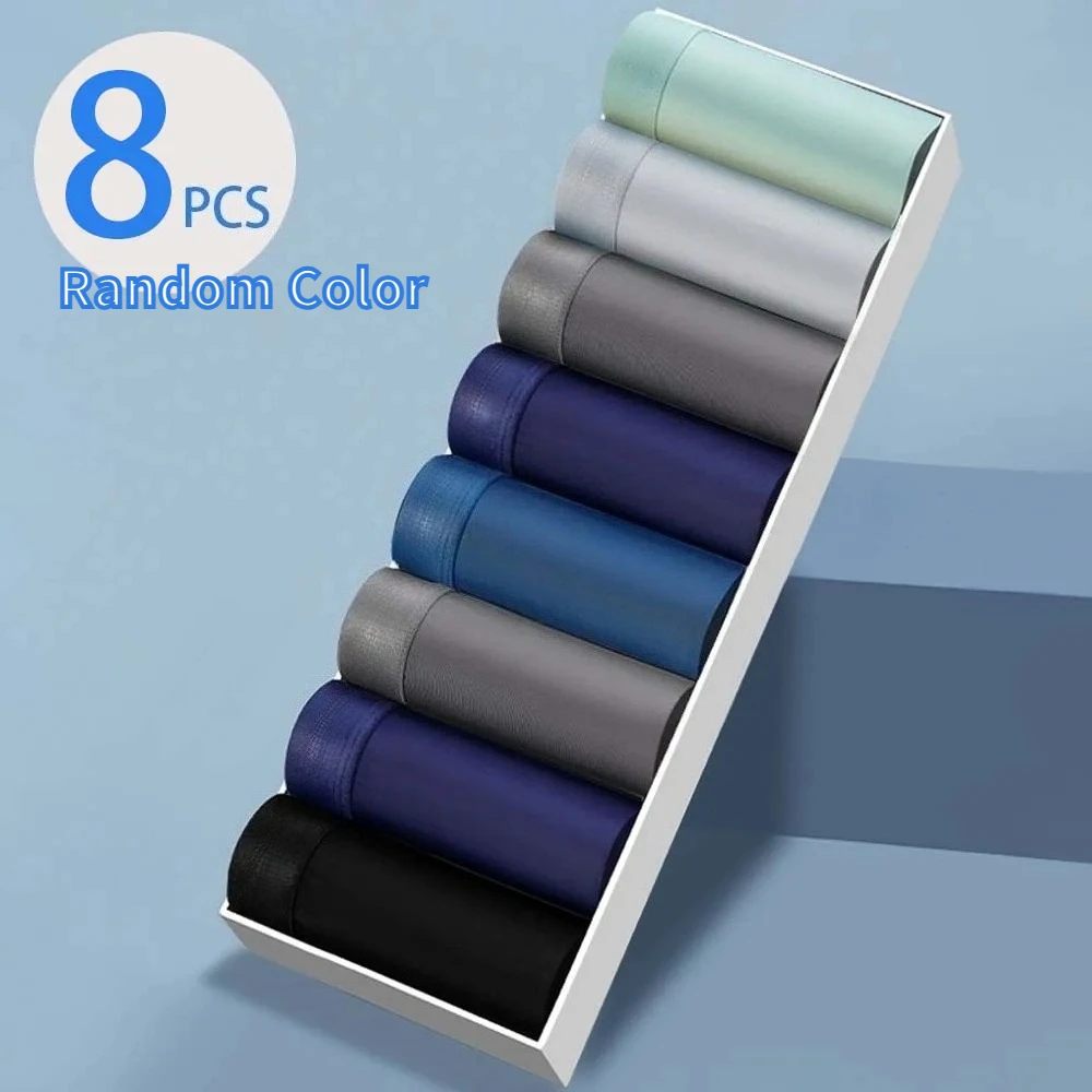 8Pcs Random Men's Underpants Breathable Men's Clothing Quick-Dry Men's Briefs Smooth Touch Man Underwear Cool Boxers Shorts
8Pcs Random Men's Underpants Breathable Men's Clothing Quick-Dry Men's Briefs Smooth Touch Man Underwear Cool Boxers Shorts