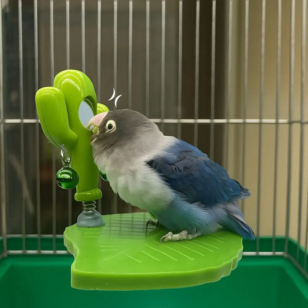 Bird Toys Leaves Shape Bird Perch Stand Wear Resistant with Bells Parrot Play Stands Cactus Bird Mirror Cage Accessories 
Bird Toys Leaves Shape Bird Perch Stand Wear Resistant with Bells Parrot Play Stands Cactus Bird Mirror Cage Accessories