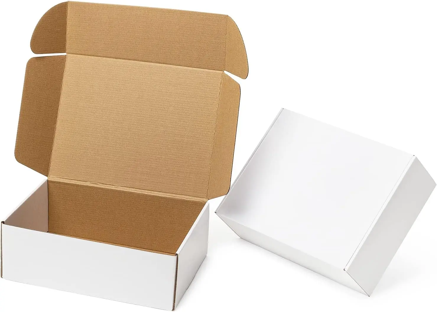 24 Pack 12x9x4 Shipping Boxes - White Corrugated Cardboard Mailing Boxes for Small Business, Tab Locking Flat Gift Packing
24 Pack 12x9x4 Shipping Boxes - White Corrugated Cardboard Mailing Boxes for Small Business, Tab Locking Flat Gift Packing
