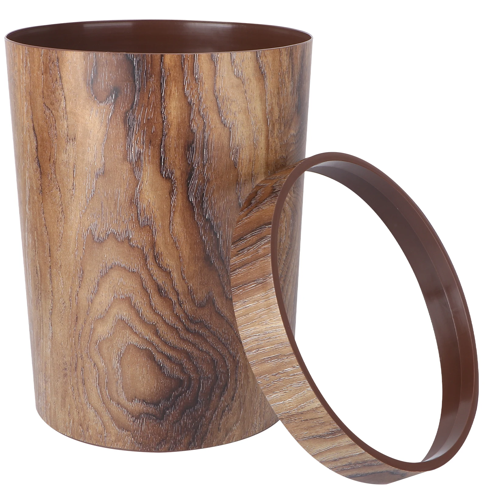 Retro Trash Can Garbage Wastebasket Wood Grain Container PP Environmental Protection Material Long Life Decorative Home
Retro Trash Can Garbage Wastebasket Wood Grain Container PP Environmental Protection Material Long Life Decorative Home