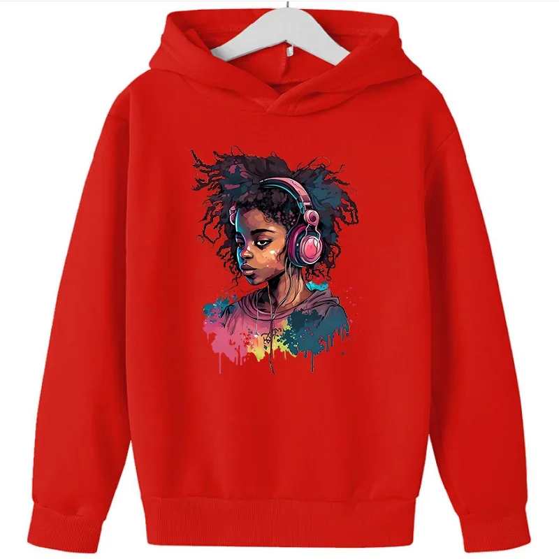 Cartoon Black Girl Hoodies Oversized Children's Long Sleeve Casual Sweatshirt Print Cotton Pullover Autumn Clothes Boy/Girl Tops
Cartoon Black Girl Hoodies Oversized Children's Long Sleeve Casual Sweatshirt Print Cotton Pullover Autumn Clothes Boy/Girl Tops