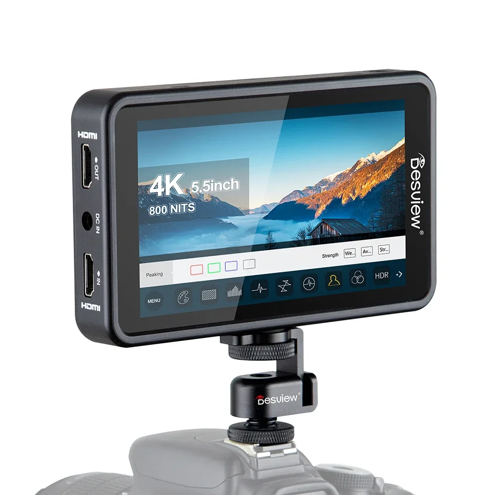 Desview R5II 5.5" Field Monitor On Camera Camera-top Monitor 4K Full HD Touchscreen Monitor for DSLR Camera Video Camcorder
Desview R5II 5.5" Field Monitor On Camera Camera-top Monitor 4K Full HD Touchscreen Monitor for DSLR Camera Video Camcorder