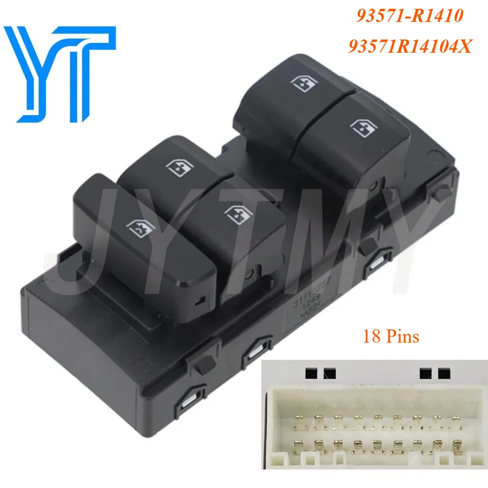 For Hyundai HB20 2019-2024 Car Accessories Window Control Power Window Switch Lifter Button Replacement 93571-R1410 93571R14104X
For Hyundai HB20 2019-2024 Car Accessories Window Control Power Window Switch Lifter Button Replacement 93571-R1410 93571R14104X