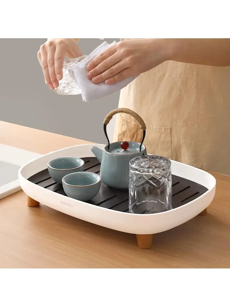Modern Japanese Style Tea Tray for Living Room Home Use Small Size Gongfu Tea Table Cup Holder Draining Tray Tea Set Stand
Modern Japanese Style Tea Tray for Living Room Home Use Small Size Gongfu Tea Table Cup Holder Draining Tray Tea Set Stand