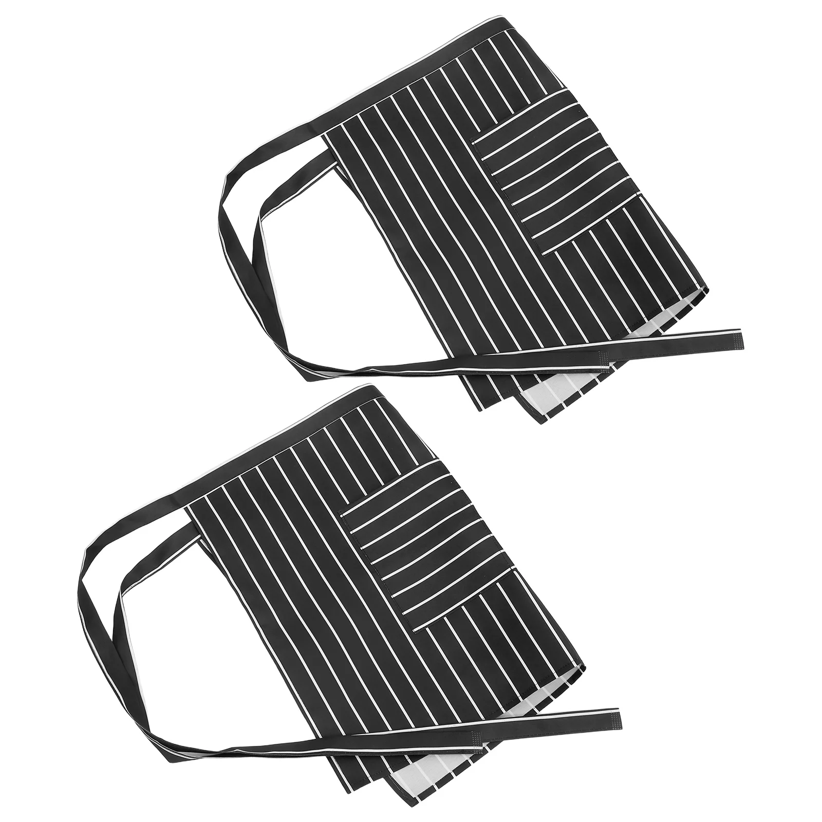 2pcs Black Server Apron For Restaurants Catering Professional Striped Waist Apron With Pockets For Waiters 
2pcs Black Server Apron For Restaurants Catering Professional Striped Waist Apron With Pockets For Waiters