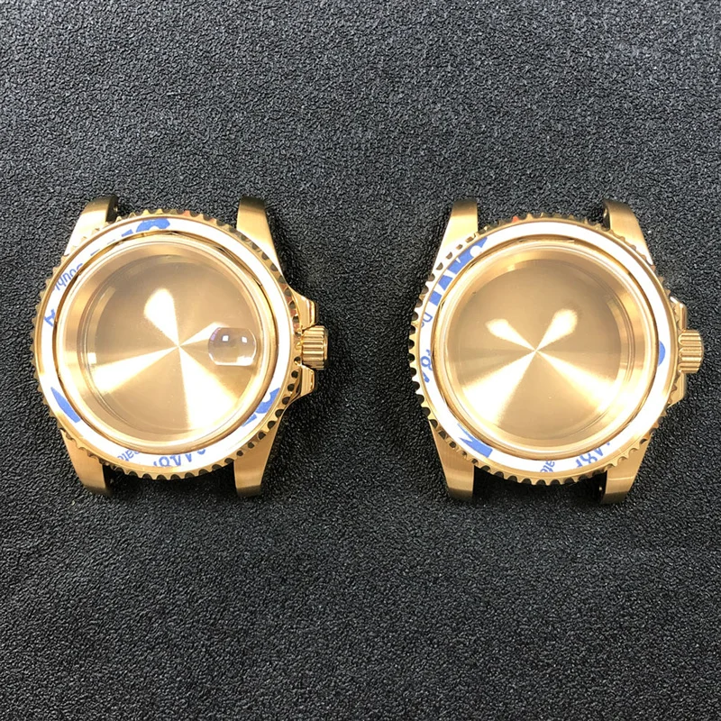 SUB 40MM 316 Stainless Steel Yellow Gold PVD Watch Case 60G Sapphire Glass Seal Back Cover Fits NH35 Free Shipping
SUB 40MM 316 Stainless Steel Yellow Gold PVD Watch Case 60G Sapphire Glass Seal Back Cover Fits NH35 Free Shipping