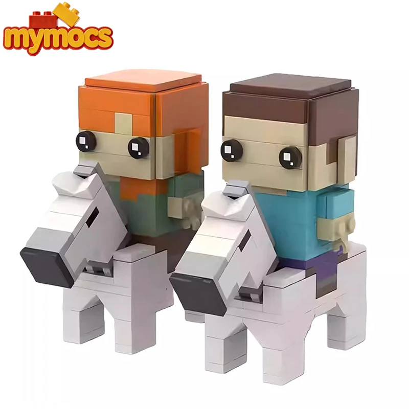 Mymocs Ideas Steve and Alice Horse Riding My World Villager Action Figures Bricks Headz Sets DIY Building Blocks Kid Toys Gift
Mymocs Ideas Steve and Alice Horse Riding My World Villager Action Figures Bricks Headz Sets DIY Building Blocks Kid Toys Gift