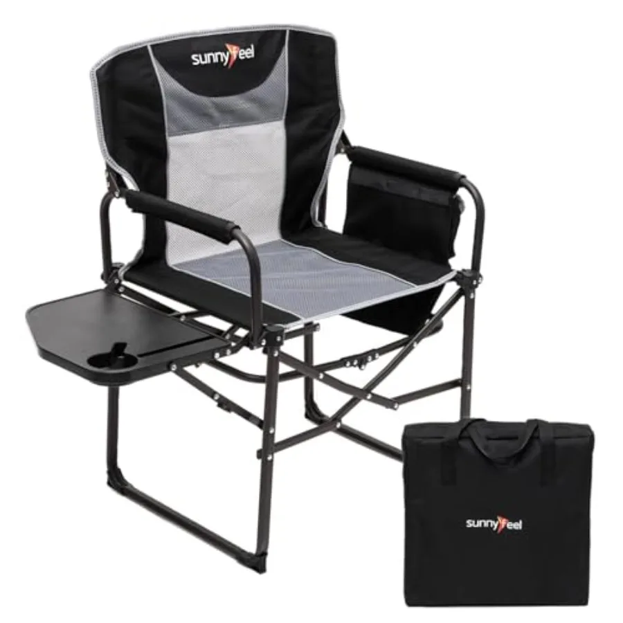 Oversized Camping Directors Chair, Portable Folding Lawn Chairs for Adults Heavy Duty with Side Table, Pocket for Beach, Fishin
Oversized Camping Directors Chair, Portable Folding Lawn Chairs for Adults Heavy Duty with Side Table, Pocket for Beach, Fishin