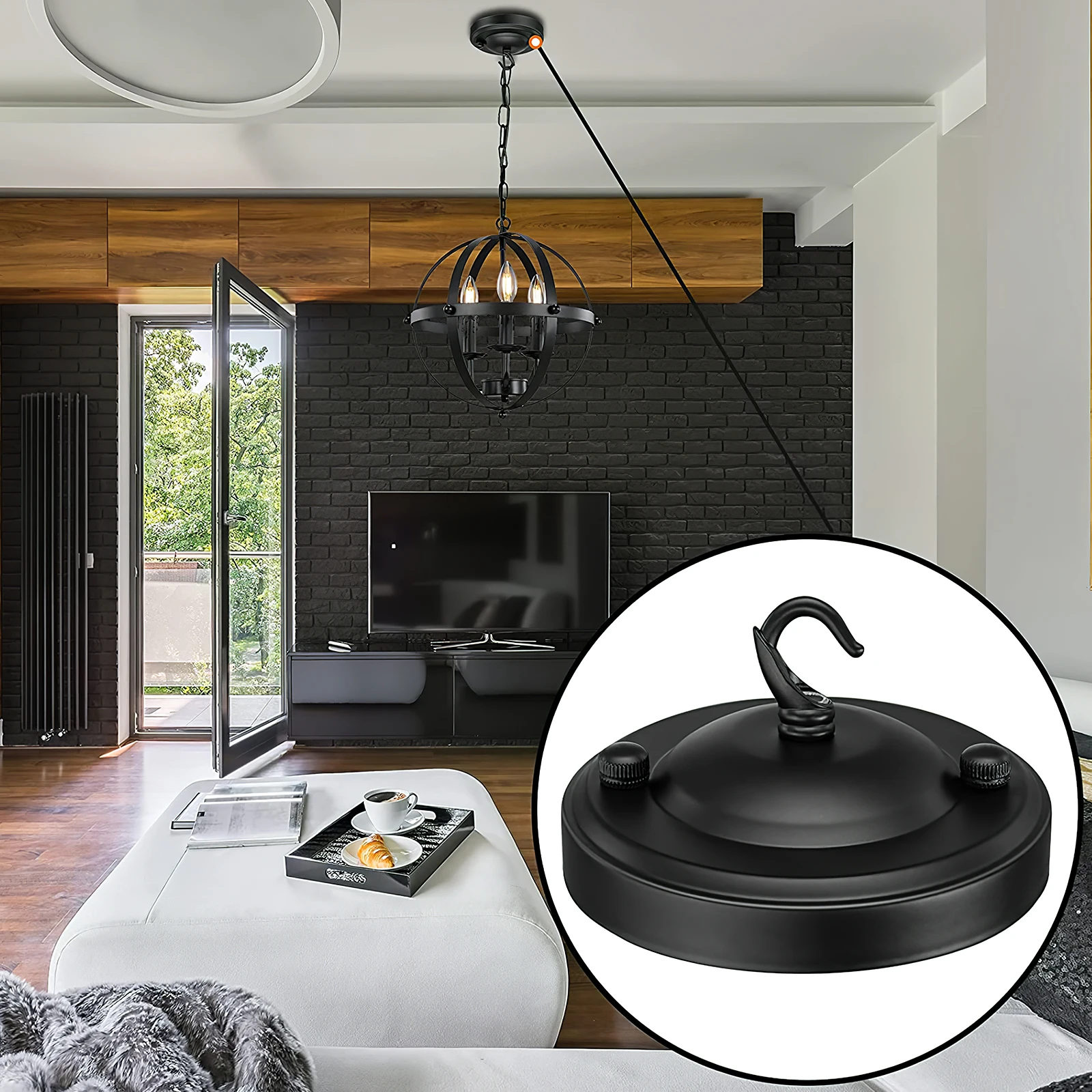 Black Ch Shade Canopy Kit Light Fixture Mounting Plate Pendant Lights Cover Ceiling Zinc Alloy Durable Easy Assembly Wide
Black Ch Shade Canopy Kit Light Fixture Mounting Plate Pendant Lights Cover Ceiling Zinc Alloy Durable Easy Assembly Wide