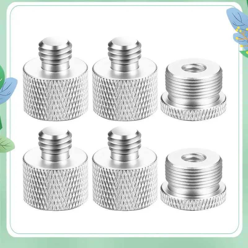 SYDS 6 Pcs Mic Thread Adapter Set 5/8 Female To 3/8 Male And 3/8 Female To 5/8 Male Screw Adapter Thread For Microphone Stand
SYDS 6 Pcs Mic Thread Adapter Set 5/8 Female To 3/8 Male And 3/8 Female To 5/8 Male Screw Adapter Thread For Microphone Stand