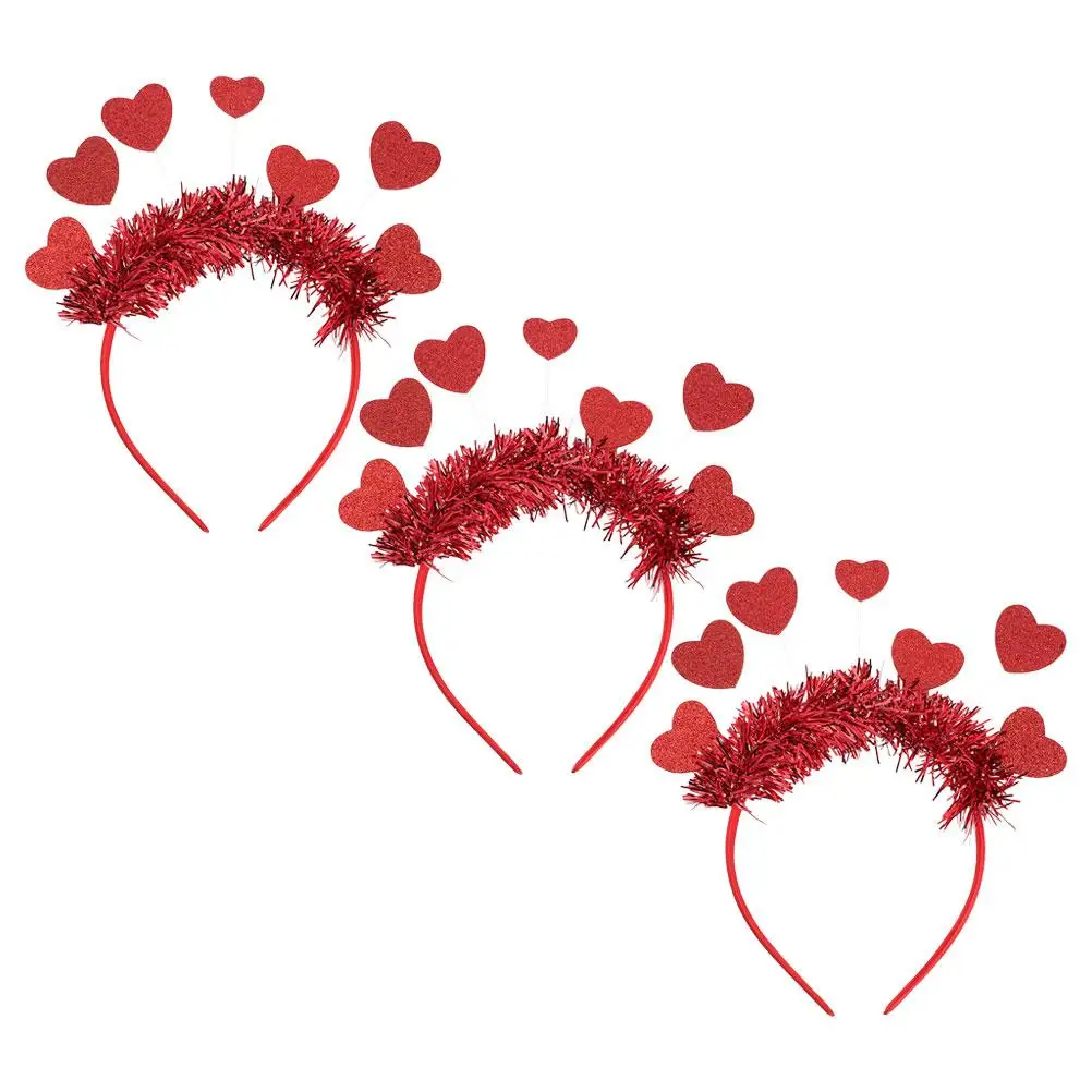 3 Pcs Sequin Heart Shaped Headband Red Valentine Day Party Wedding Novelty Headwear Lightweight Comfortable Reusable
3 Pcs Sequin Heart Shaped Headband Red Valentine Day Party Wedding Novelty Headwear Lightweight Comfortable Reusable