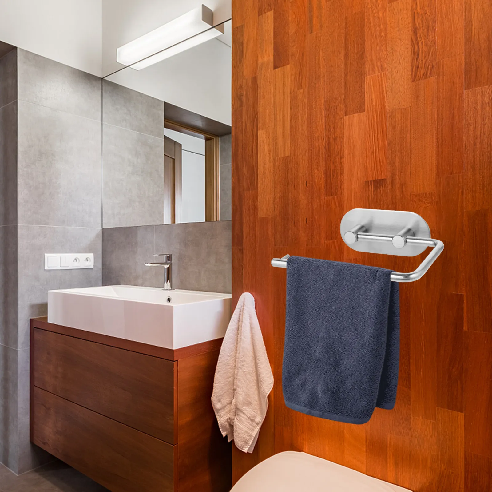 Stick on 304 Stainless Steel Bathroom Paper Towel Dispenser with Mobile Phone Shelf Waterproof Corrosion Resistant Tissue Holder
Stick on 304 Stainless Steel Bathroom Paper Towel Dispenser with Mobile Phone Shelf Waterproof Corrosion Resistant Tissue Holder