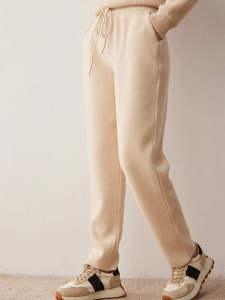 New Autumn Winter 100% Cashmere Knitted Pencil Pants Women's High Quality High Waisted Soft Warm Comfortable Cashmere Trousers
New Autumn Winter 100% Cashmere Knitted Pencil Pants Women's High Quality High Waisted Soft Warm Comfortable Cashmere Trousers