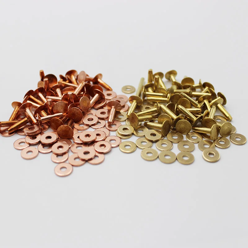 Solid Brass Leather Rivets With Burrs Copper Rivet Studs Permanent Tack Fasteners Craft, Belts,Halters,Bridle
Solid Brass Leather Rivets With Burrs Copper Rivet Studs Permanent Tack Fasteners Craft, Belts,Halters,Bridle