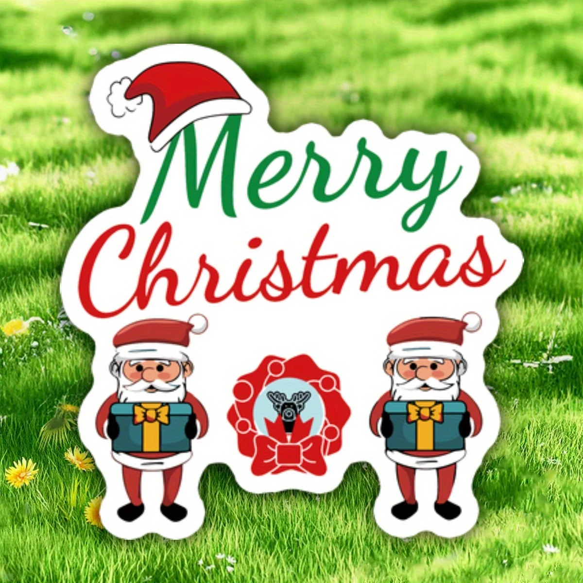 Lively Santa & Wreath 'Merry Christmas' Sticker for Tech Styling & Decor" Sticker, Suitable for Phone Cases, Luggage
Lively Santa & Wreath 'Merry Christmas' Sticker for Tech Styling & Decor" Sticker, Suitable for Phone Cases, Luggage