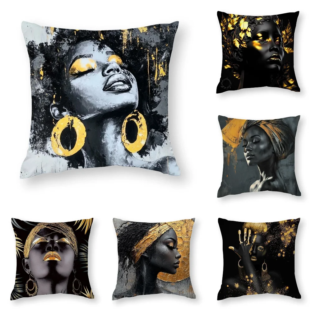 Black Gold Woman Oil Painting Pillow Case 3D Print Polyester Fiber 40*40 cm Home Sofa Throw Pillow Cover Decoration Gift
Black Gold Woman Oil Painting Pillow Case 3D Print Polyester Fiber 40*40 cm Home Sofa Throw Pillow Cover Decoration Gift
